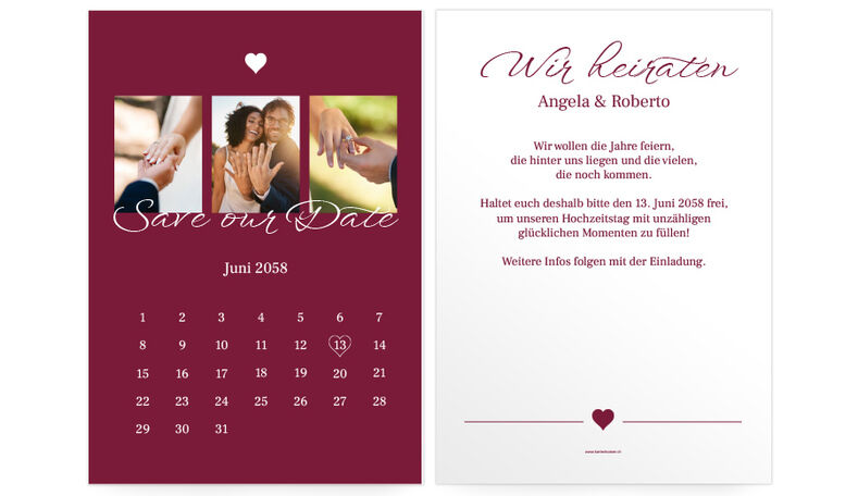 Save the Date Kalender