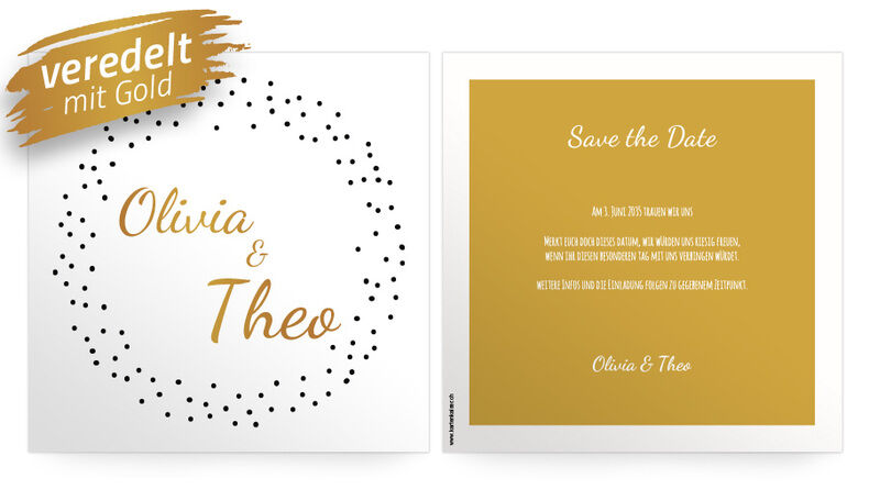 Save the Date Goldmoment