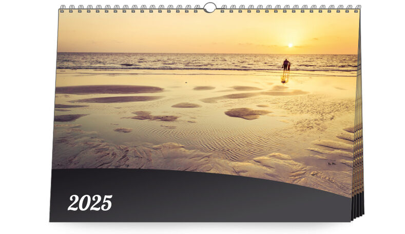 Fotokalender A3 quer mit schwarzem Schweif