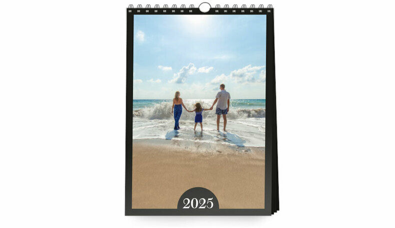 Fotokalender schwarzer Rahmen