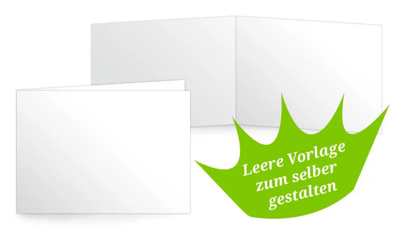 Falzkarte A6 quer «eigenes Design»